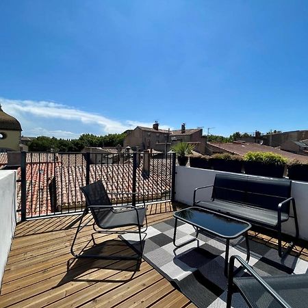 Rooftop N°38 - Rooms Et Studios - Vue Cite Medievale Carcassone Exterior photo