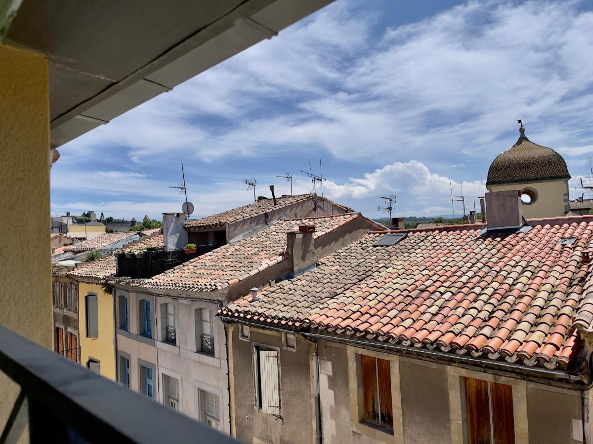 Rooftop N°38 - Rooms Et Studios - Vue Cite Medievale Carcassone Exterior photo