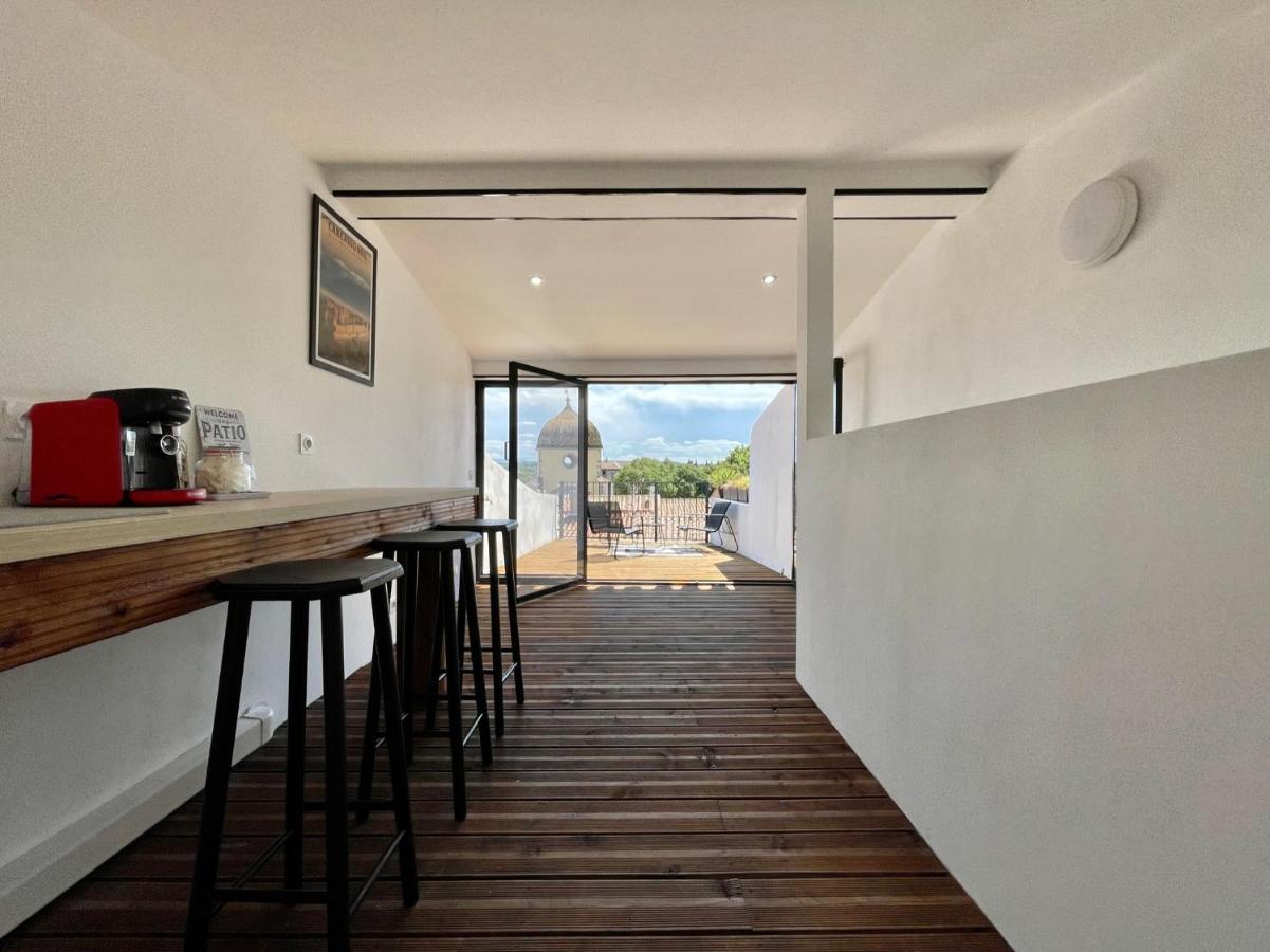 Rooftop N°38 - Rooms Et Studios - Vue Cite Medievale Carcassone Exterior photo