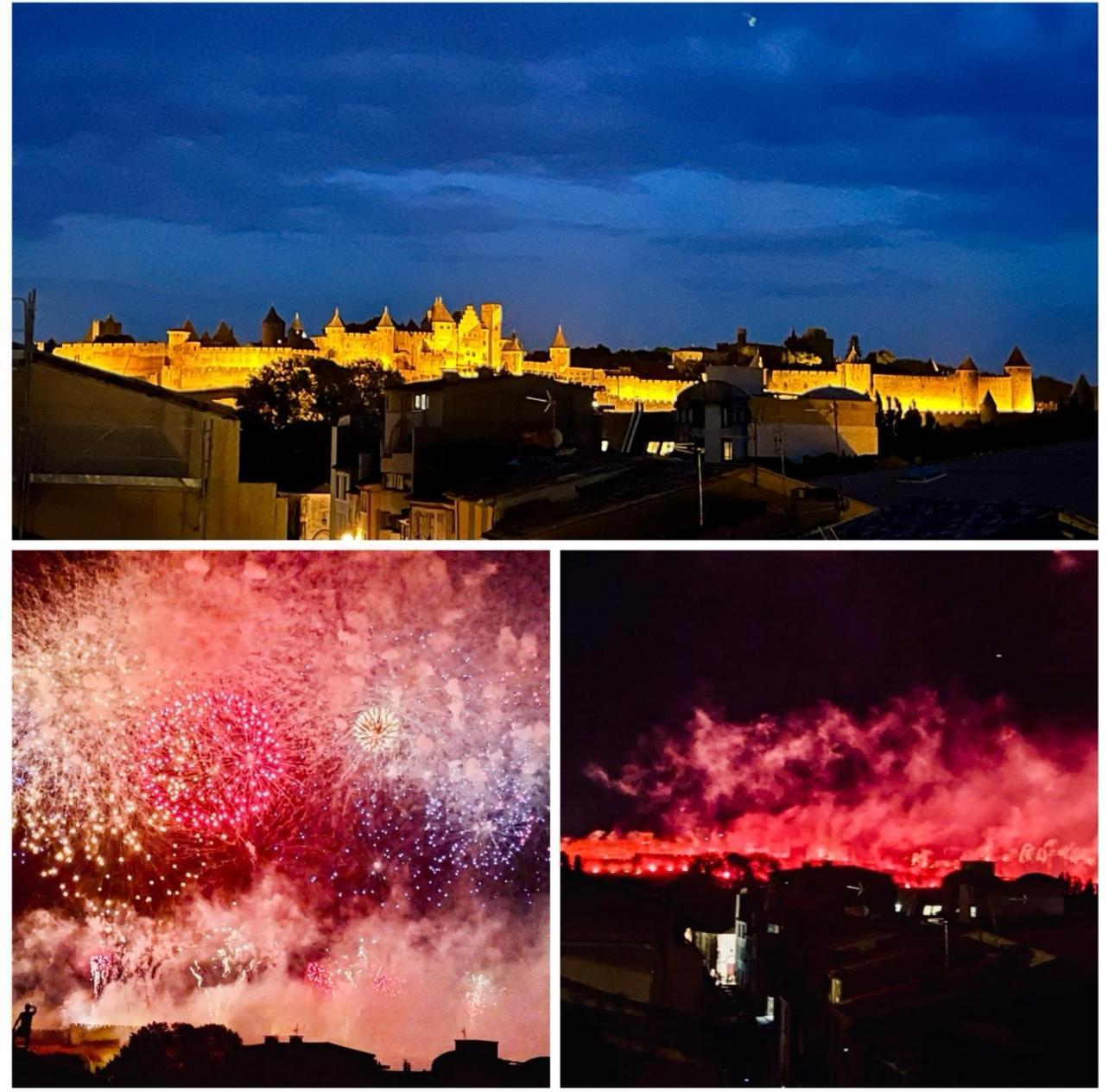 Rooftop N°38 - Rooms Et Studios - Vue Cite Medievale Carcassone Exterior photo